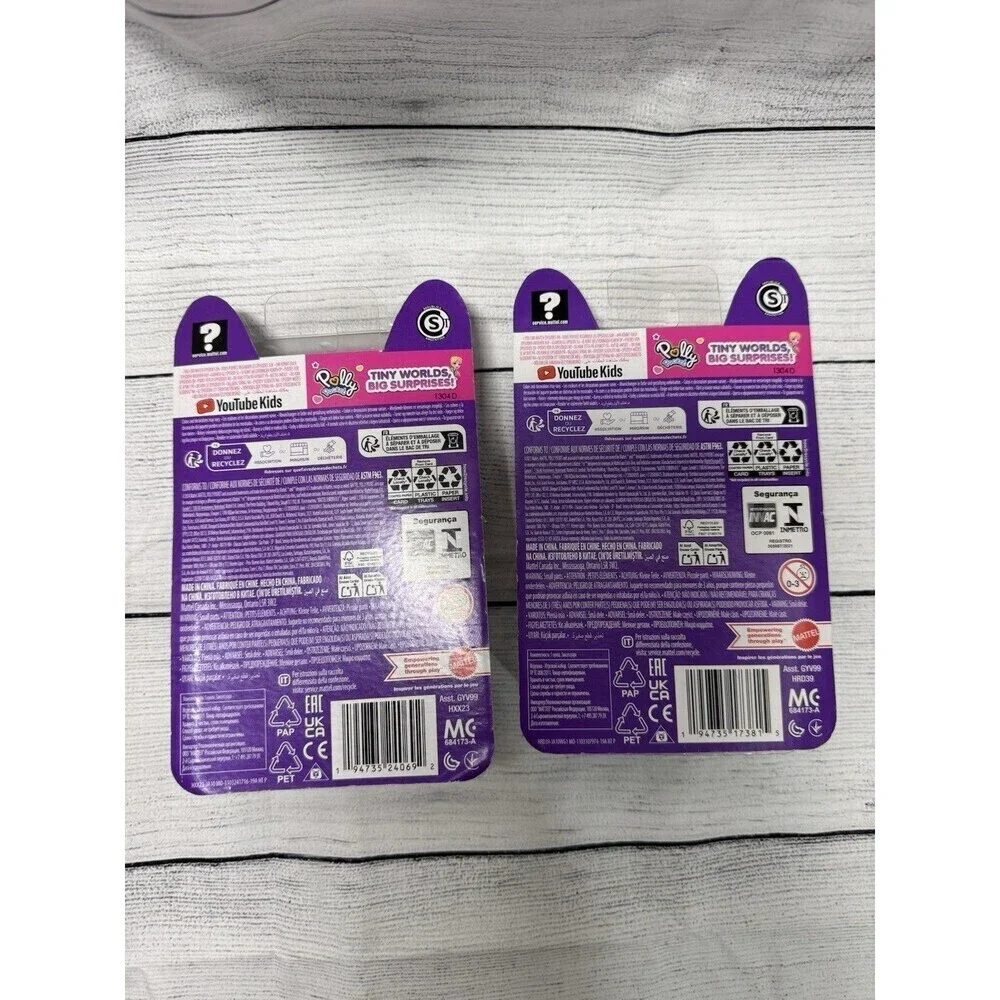 SET Of 2 Polly Pocket Pet Connects Micro Playset NEW